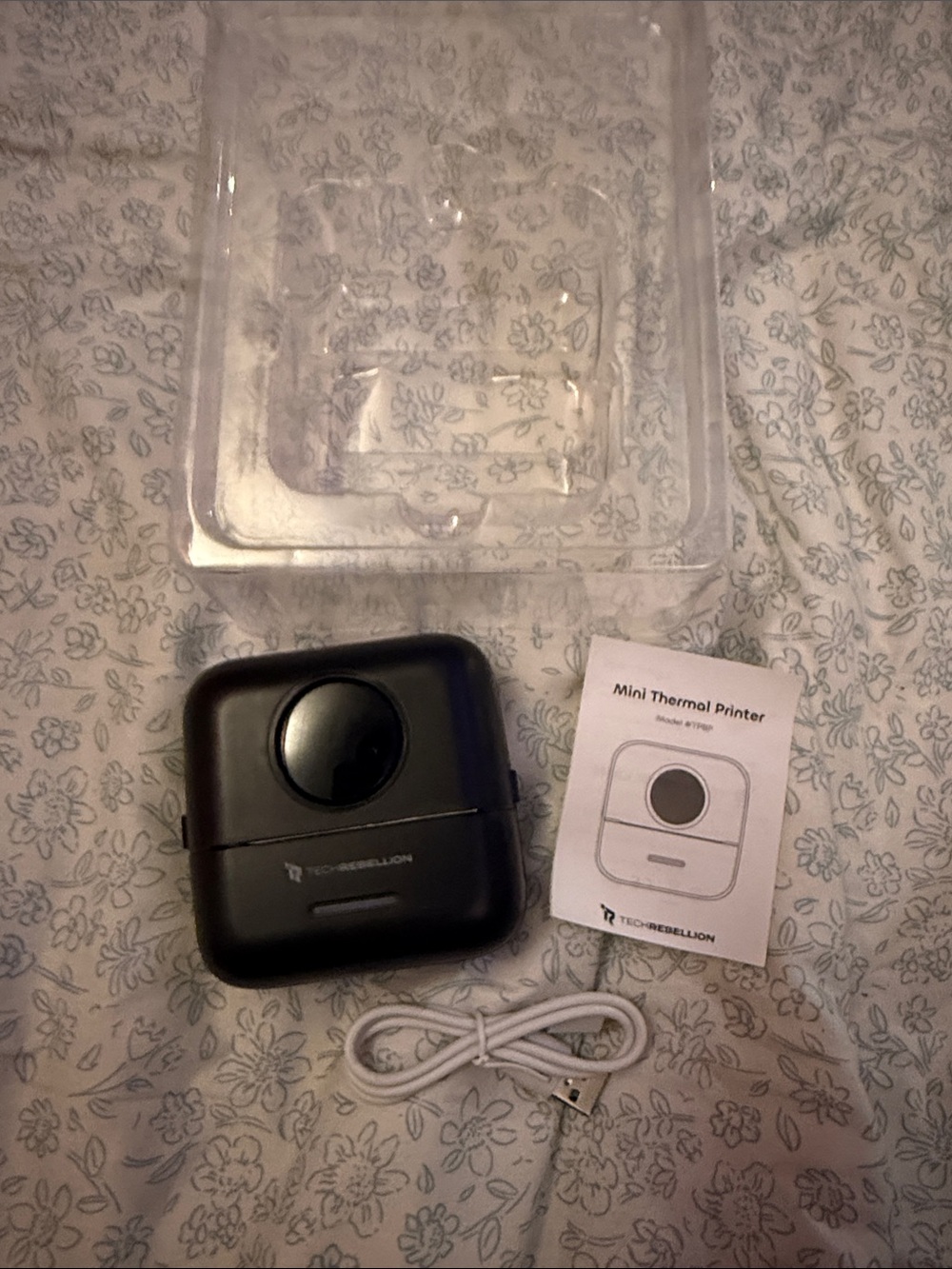 Techrebellion Mini Thermal Printer - Black